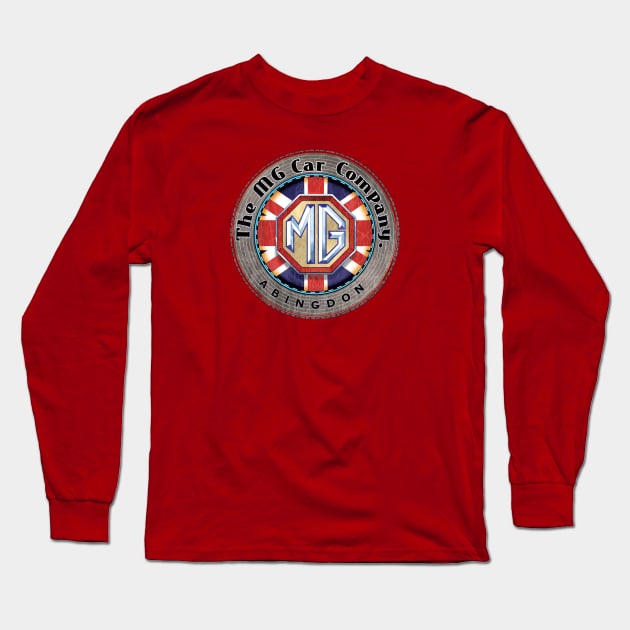 MG cars Abingdon England Long Sleeve T-Shirt by Midcenturydave